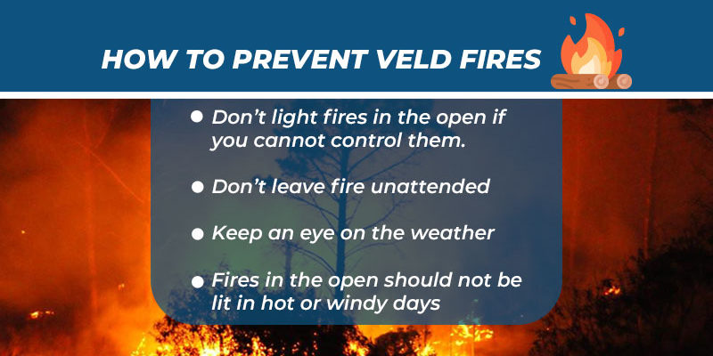 veld fires in South Africa